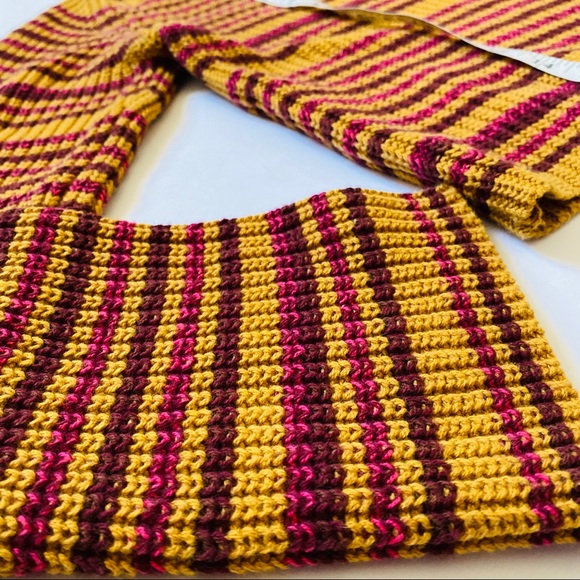 UrbanOutfitters Orange/pink stripe Knit sweater - Picture 8 of 8